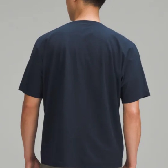 Lululemon Pique Oversized-Fit T-Shirt M/True Navy (Men’s) - Picture 2 of 6